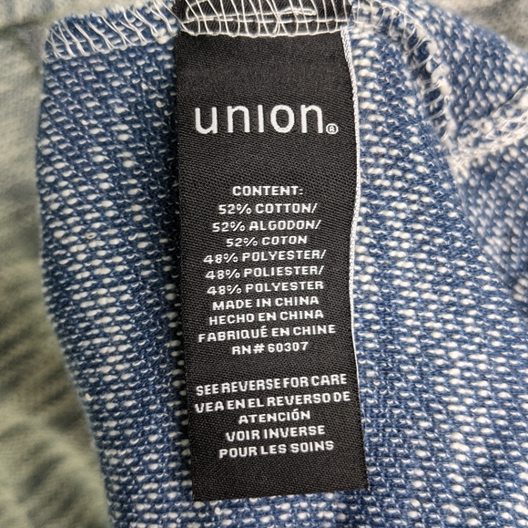 Union SEA//WA Heathered Blue & Grey Hood Pullover - Picture 12 of 14